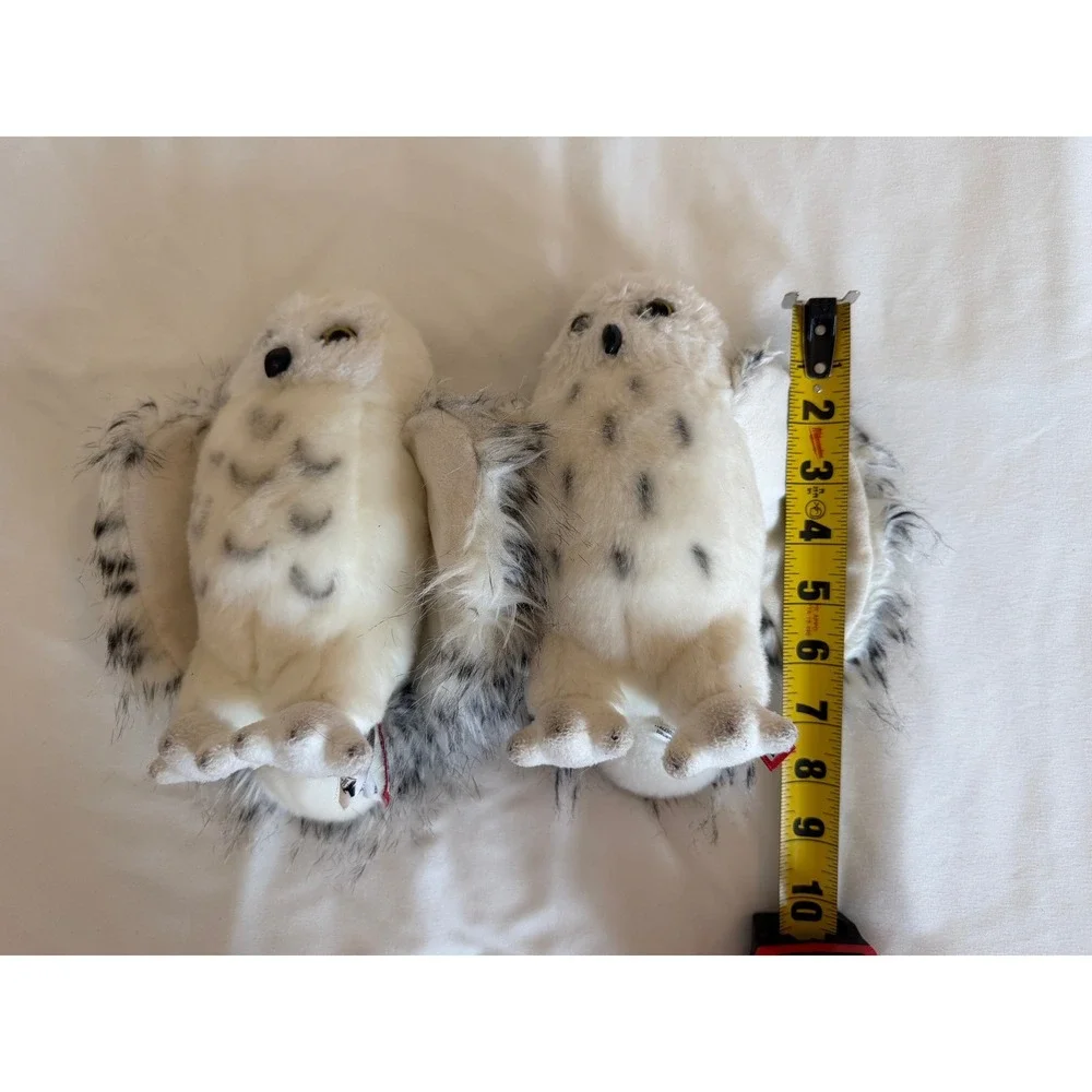 Douglas Cuddle Toys Snowy Owl Plush Stuffed Animal Pair White 8 Inch Realistic